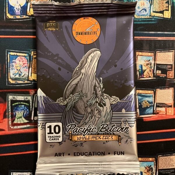 Sealed Pack - Pacific Bitcoin Whale Pack - x1 Pack - Bitcoin Trading Cards