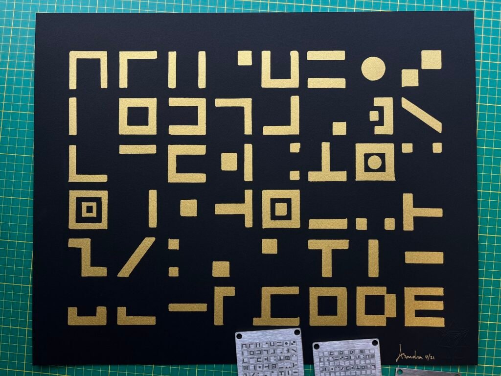 Seed Cipher #801481 - Limited Edition Archival Serigraph Print